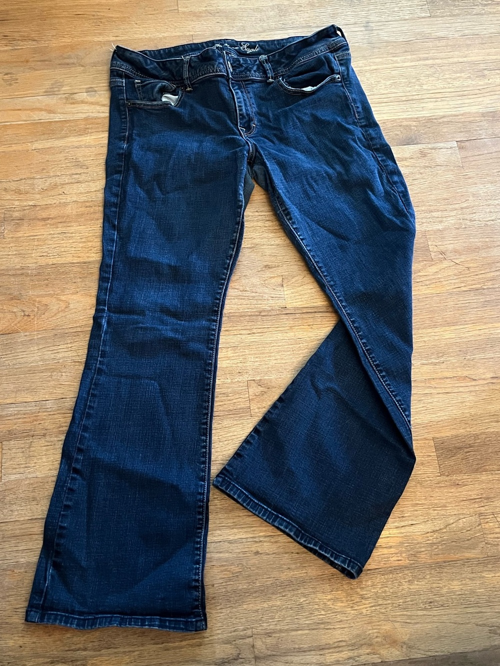 American Eagle Outfitters Dark Blue Flare Jeans